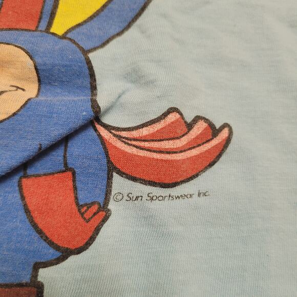 Super Dad T Shirt VTG 80s Single Stitch S USA Made Sun Sportswear Mens Small - Picture 3 of 6
